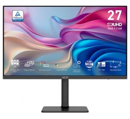 Slika proizvoda: Zaslon MSI Modern MD272UPHG / 27" / UHD / IPS / 60Hz / 4ms (GtG) / KVM / črn - nastavljiv po višini - PD 98W