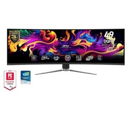 Slika proizvoda: Zaslon MSI MPG 491CQP 49" / DQHD / QD-OLED / 144Hz / 0.03ms (GtG) / KVM / ukrivljen (črn) - nastavljiv po višini - PD 90W