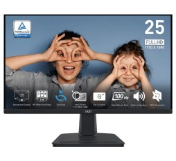 Slika proizvoda: Zaslon MSI PRO MP251 / 24.5" / FHD / IPS / 100Hz / 1ms (MPRT) / črn